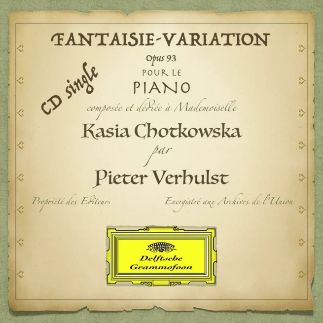 Fantaisie-Variation pour le piano Opus 93 CD Single